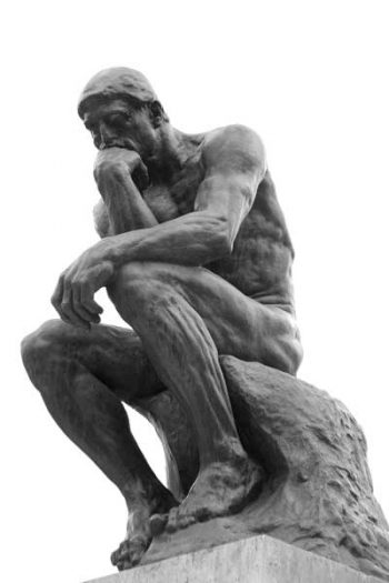 The thinking man by Rodin.