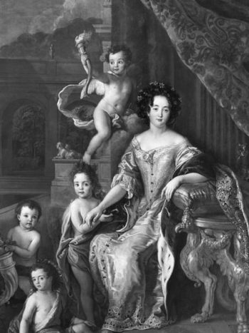 Madame de Montespan with her children, painting by Pierre Mignard​, ca. 1677.