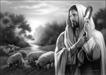 The Lord is My Shepherd by Simon Dewey, american Mormon artist.