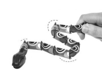 Plastic jointed wiggly snake toy