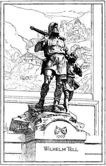 Illustration: statue of Wilhelm Tell